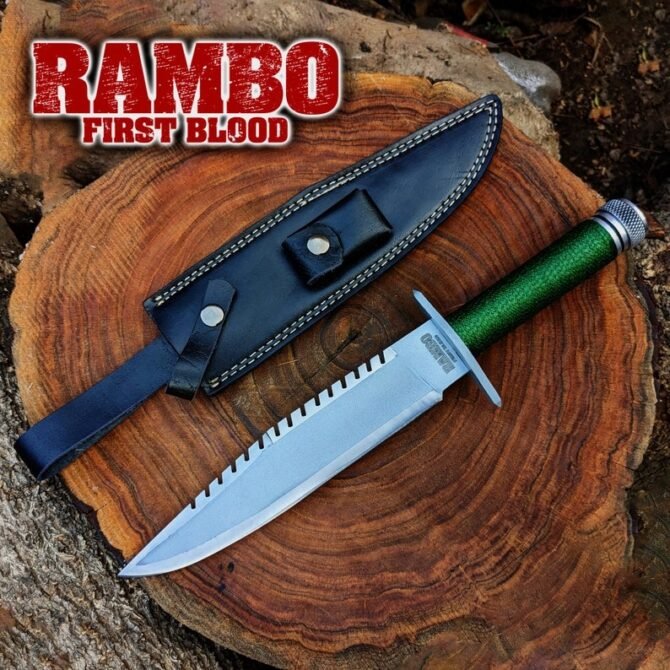 Rambo First Blood Movie Replica Survival Tactical Knife - Image 2