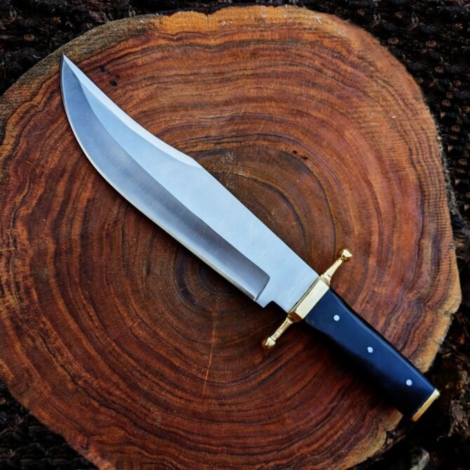 Vintage Bowie Knife Custom Handmade D2 Steel Smithsonian Replica - Image 5
