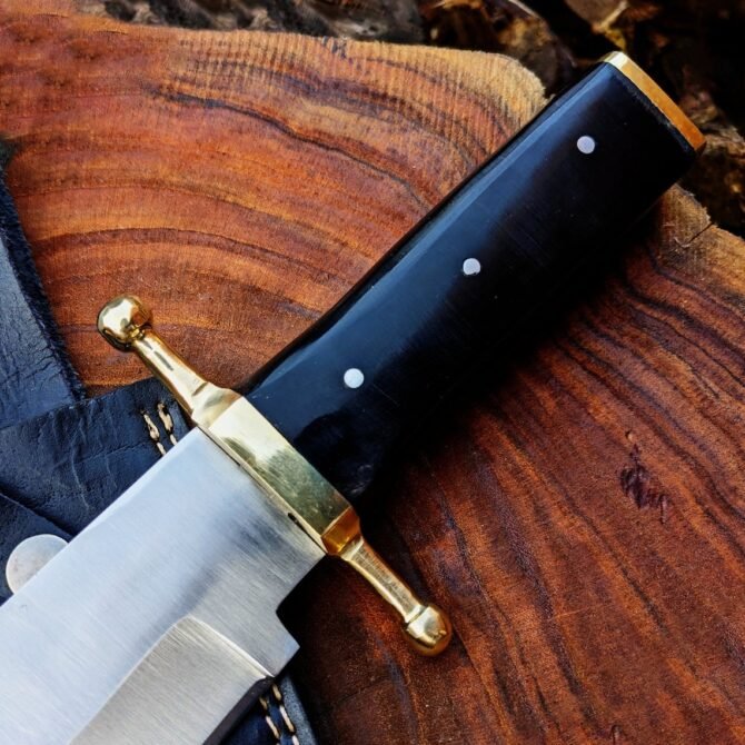 Vintage Bowie Knife Custom Handmade D2 Steel Smithsonian Replica - Image 3