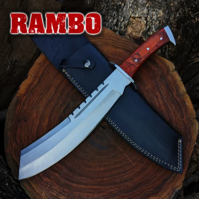 Rambo Machete: Handmade Stainless Steel Movie Replica Knife - Image 9